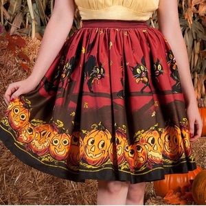 Petite Jenny Skirt in Pumpkin Print
